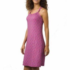 Prana Red and Pink Patterned dress